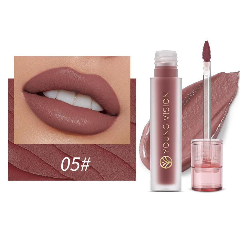 6 Colors Available Liquid Mouth Red Lip Glaze Matte Lip Mud Velvet Non-stick Cup Mist Matte Lip Gloss