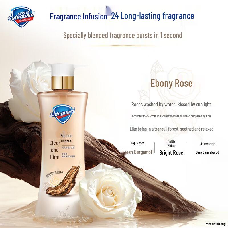 Safeguard Deep Ebony Rose Scented Shower Gel