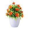 Compact Design Faux Flowers Indoor Décor Potted Plant