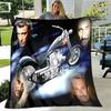 French rock star Johnny Hallyday print blanket picnic blanket vintage blanket home travel birthday gift bed blanket thin blanket
