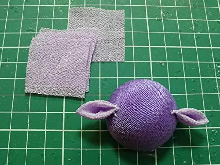 brooch purple Chirimen craft kit Tsumami-zaiku "Mino Chrysanthemum"