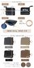 MILASIC Genuine Leather Key Case, Smart Key Compatible, Multi-Pouch with Keychain, Card Slots, Zippered Closure, Compact, Simple Design (Brown)