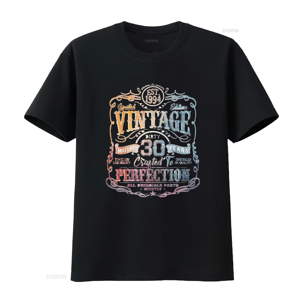 Vintage 1994 Limitierte Auflage T-Shirt 30 Jahre alt 30. Geburtstag vintage Gewaschen Mann Streetwear Stilvoll Vielseitig Unisex Mode
