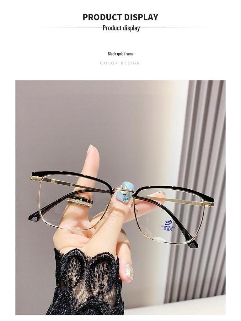 Photochromic Anti-Blue Light Prescription-Ready Eyebrow Line Glasses - Unisex, Ultra-Light, Stylish Optical Frames