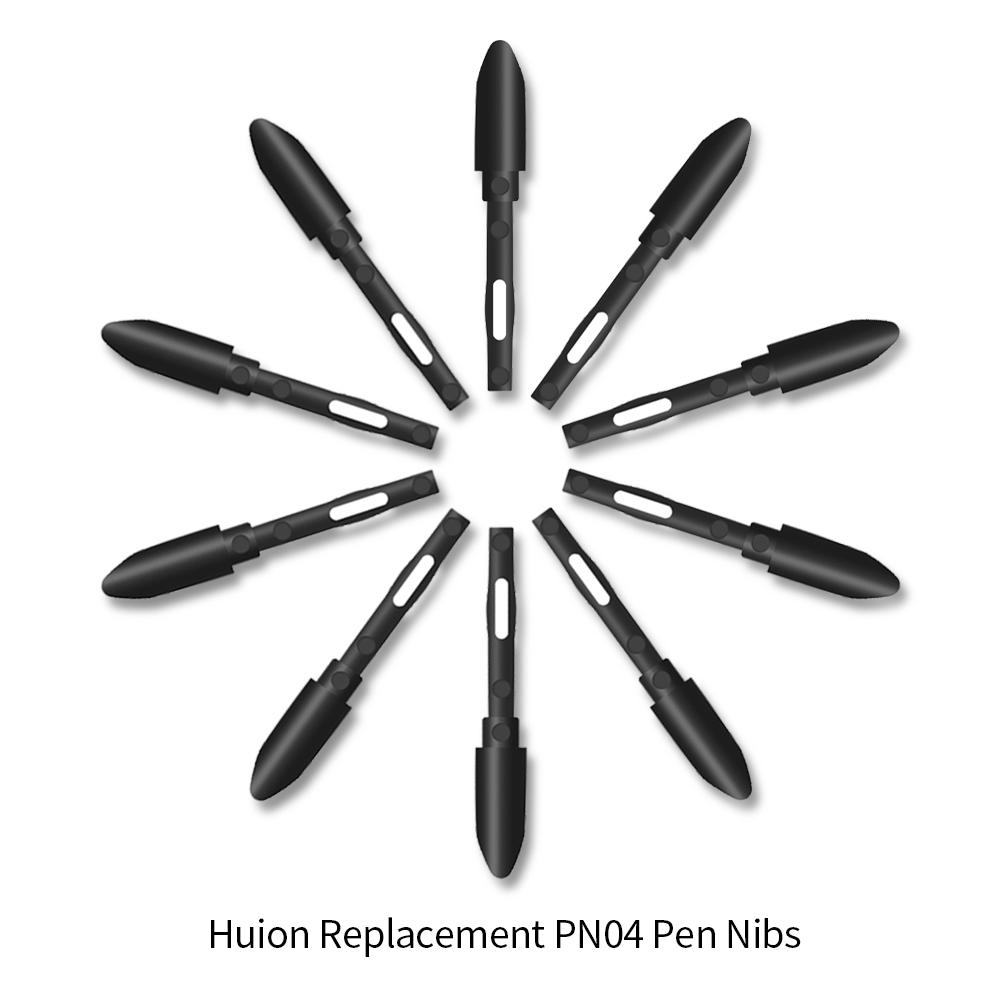Huion PN04 10pcs Replacement Pen Nibs Graphics Tablet Pen Nibs High quality Wear resistant Pen Nib for Huion PW100 PW201