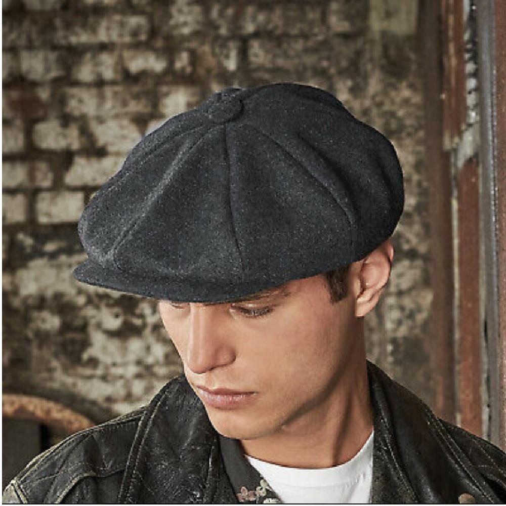 Unisex Adults Melton Wool Baker Boy Cap