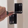 4Pcs Heavy Duty Aluminum Alloy Door Hinges for Bathroom Toilet Rotary Screen Doors Easy Install Adjustable Left Right Opening