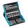 Socket and Bit Set - HAZET - 51 Pieces - Hex / Square 1/4 - Versatile - Efficient