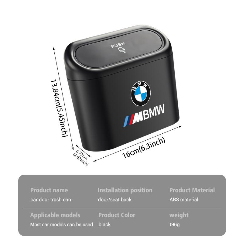 AAAOS1 Universal Car Trash Can Storage Multifunctional Garbage Case For BMW M3 M5 X3 E93 F10 F20 F30 F40 F15 F25 F26 F31 F49 F86