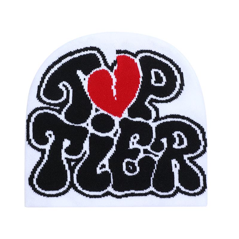 Winter Knitted Letter Jacquard Beanie - Warm, Cold-Proof, Versatile Fashion Wool Hat
