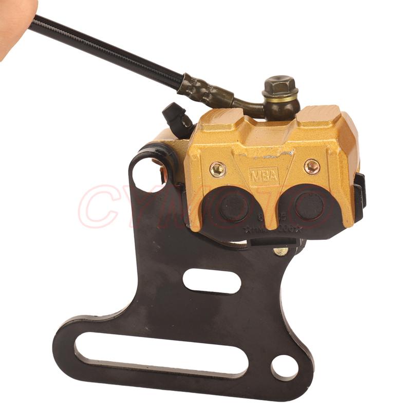 Motorcycle Twin Piston Rear Hydraulic Brake Caliper Bracket For 125cc 140cc Pit Dirt Bike Off-road Vehicle Rear Brake