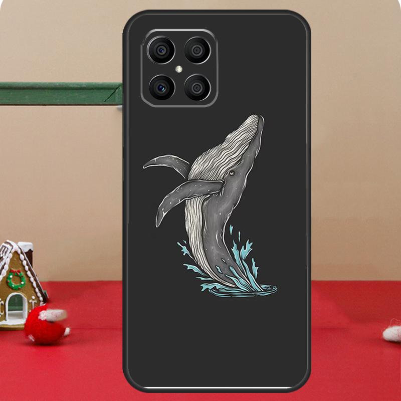 

Whale Fish Wave Sea Case For Honor Magic 6 7 8 Pro Honor 400 200 70 90 Lite X8c X8b X9a X9b X9c X9d Win RT Cover Honor Magic6 Lite