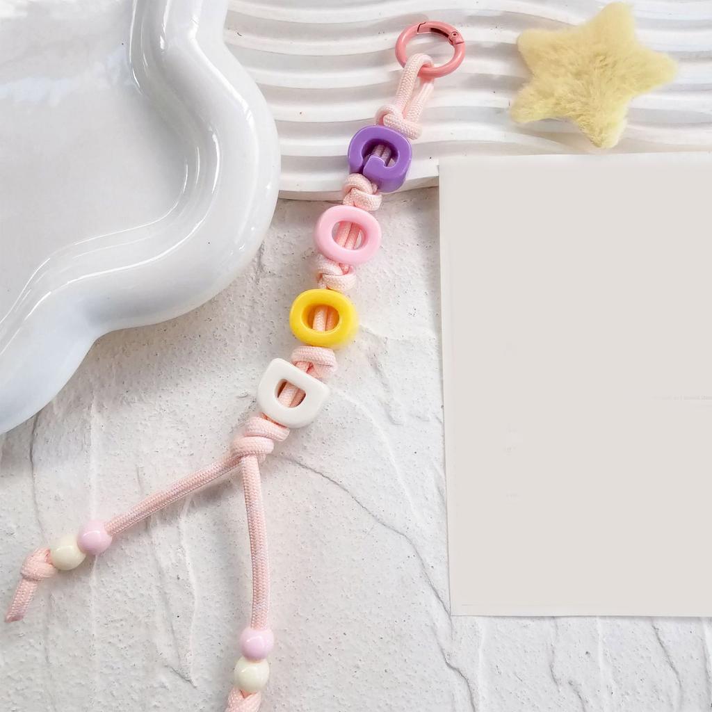 Colorful Alphabet Bead Bag Charm Personalized Design Bag Hanging Pendant for Trendy Fashion Statement and Unique Style