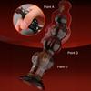 Anal Vibrator Gradual Bead Design Dual-Use Compatibility Anal Butt Stopper Vaginal Vibrator Couple Pleasure Toy