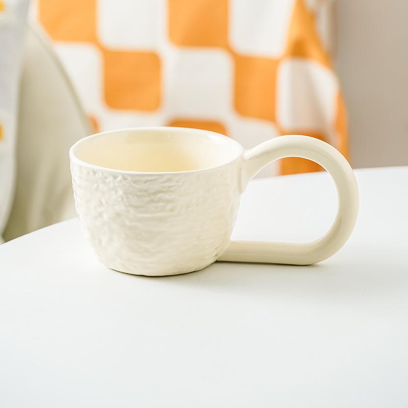

Artistic and Simple Nordic Ceramic Mugs Ins Style Creative High End and Personalized Household Water Cups and Coffee Cups 301-400ml
