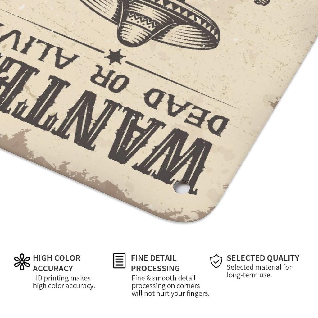 1 Pack Mid-Century Retro Tin Sign with Rough Rusted Style for Classic Indoor Décor, Available In 20x30cm or 30x40cm