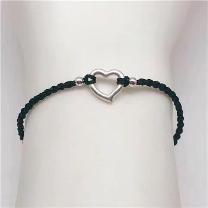 Sweetheart Red Cord Anklet: Simple Bestie Birthday Gift for Students & Girlfriends