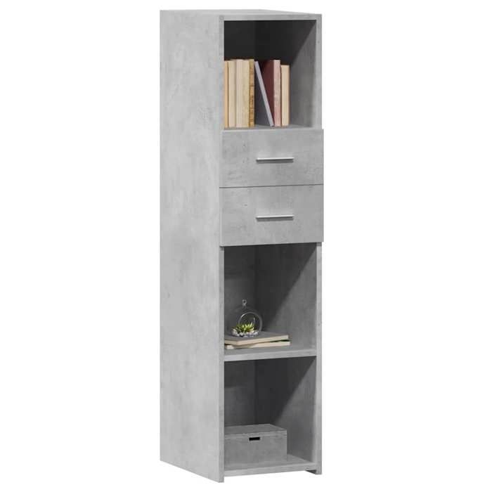 VidaXL Highboard Concrete Grey 30x42.5x124 Cm Engineered Wood, Sideboard, Cupboard, Side Cabinet, Cabinet, Cabinet of 846155