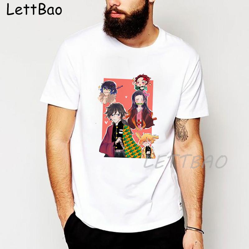 Demon Slayer T Shirt Men Japanese Anime Tshirt Kimetsu No Yaiba T Shirt Kawaii