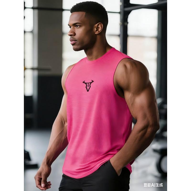 Débardeur Musculation Fitness Entraînement Été Frais Séchage Rapide Respirant Sans Manches T-shirts Homme Fitness Course Sport Débardeurs