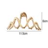 Elegant Geometric Wave Gold Silver Color Hair Claw Clip for Women Metal Large Hair Crab Clamp Hairgrip Korean Hair Accessories Headwear