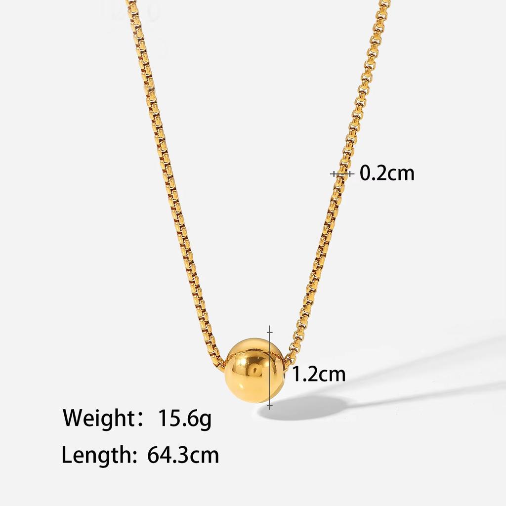 Yori Distinctive Stainless Steel Balls Pendant New Style Necklace Bracelet 18K Gold Plated Waterproof Fashion Statement Jewelry