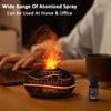 Mini Aroma Humidifier Creative Flame Essential Oil Diffuser Ultrasonic Fragrance Diffuser Home Air Humidifier with Night Light