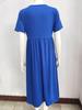 2024 Trendy Summer Short-Sleeve Dress for European & American Women - Stylish and Unique Design