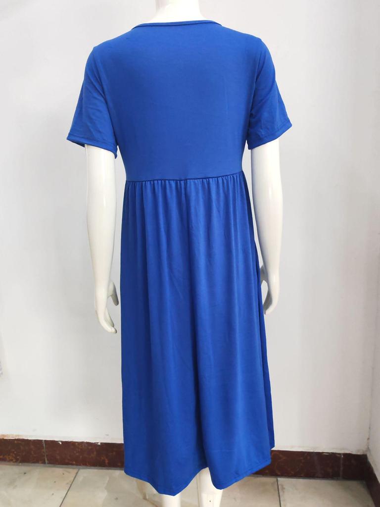 2024 Trendy Summer Short-Sleeve Dress for European & American Women - Stylish and Unique Design