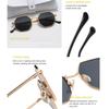 Brand Design 2023 Fashion New Polygonal Metal Sunglasses Retro Ladies Glasses Classic Trend Luxury Driving Travel Eyewear Uv400