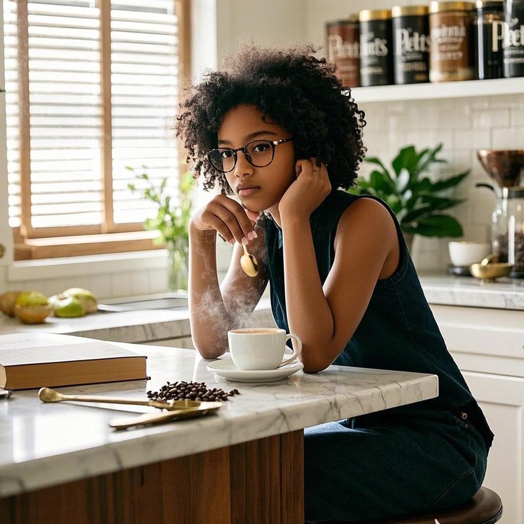 Demitasse Espresso Spoons Set of 6, Gold Stainless Steel Mini Coffee Spoons for Dessert, Tea, Appetizer, Dishwasher-Safe Tiny Stirring Small