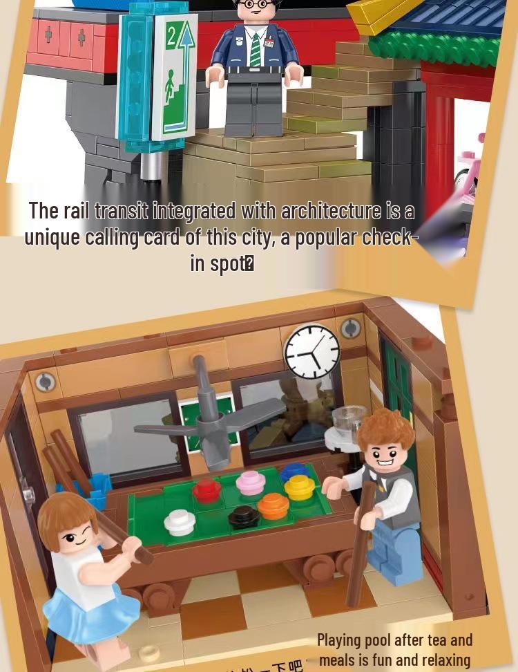 Beleduc Mini Bricks: Hongyadong Skylines & Light Rail Adventure