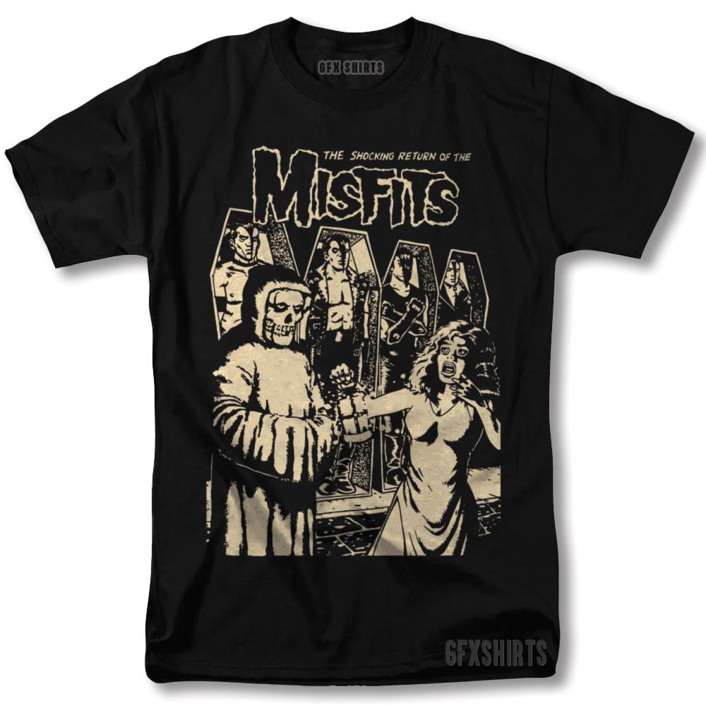Misfits The Shocking Return Shirt Rock Tour Merch Vntg design T-shirt XXL