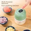 Small Electric Garlic Masher and Meat Grinder for the Kitchen, with Wireless Function - Perfect for Making Baby Food.