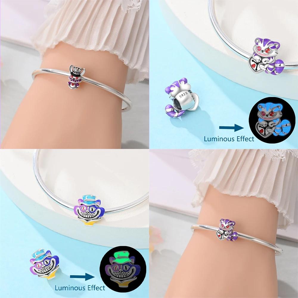 Original Copper Magic Series Colorful Rabbit Cat Funny Beads Fit Bracelet Valentines Gift Diy Jewelry Accessory Diy Making