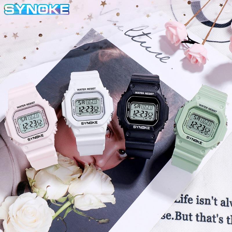 Top Brand New Student Watch Large Dial Waterproof Men and Women Couple College Style Sports Electronic Watch Trendy