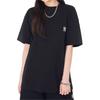 MLB New York Yankees Letter Print Logo Loose Casual Crew Neck Short Sleeve Drop Shoulder T-Shirt Women Tops Black 3FTSB0543-50BKS