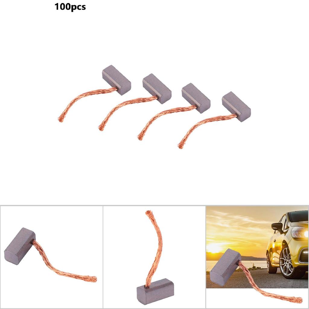 100pcs Carbon Brushes Replacement Parts for Car Electronic Fan Motor J435A
