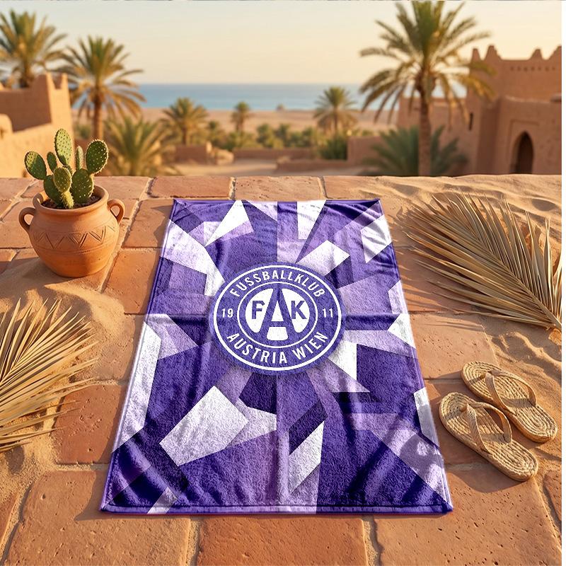 Austria Wien FC Stampa Asciugamano da Spiaggia in Microfibra Asciugatura Rapida Assorbente Asciugamano Grande per Spiaggia Nuoto Viaggio
