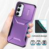 For Samsung Galaxy A55 5G Shockproof Case PC+TPU Phone Shell with Sliding Camera Cover