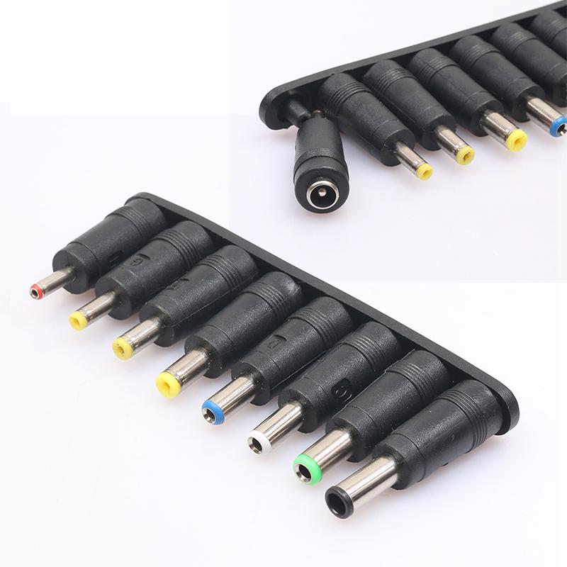  8Pcs Universal Power DC Adapter 8 Tips Head Charger Supply For Laptop PC