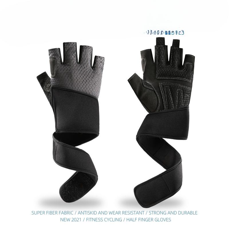 Fitness Gloves Wrist Guards Equipment Breathable Sports Supplies Silicone Weightlifting Dumbbell Training Fitness Gloves Wrist Guards