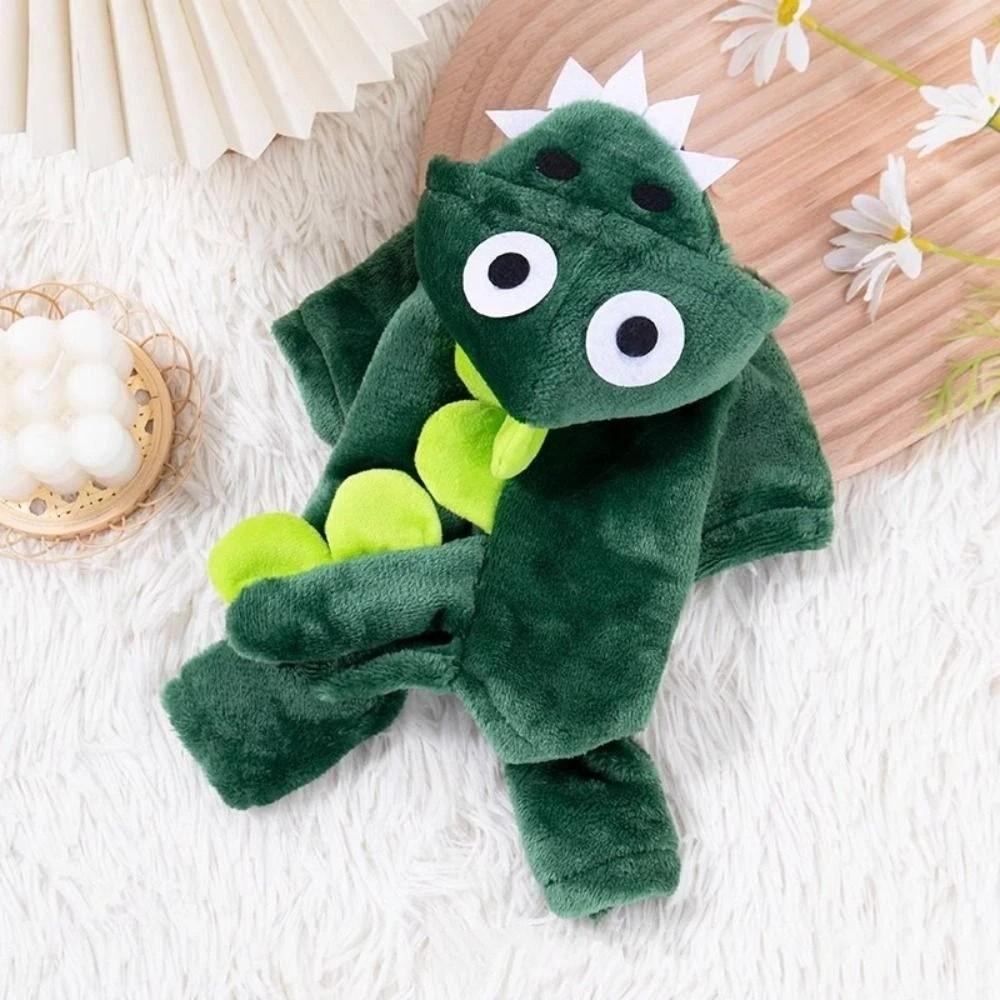 Pet Accessories Plush Pet Dinosaur Costume Comfortable Warm Dog Four Legged Clothes Cartoon Pet Jumpsuits for Cats and Dogs