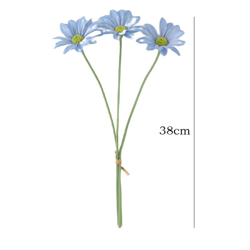 3 Head Bundles Of Hand Feel Summer Chrysanthemum Fake Flower Chrysanthemum Home Decoration Wedding Decoration Simulated Flower