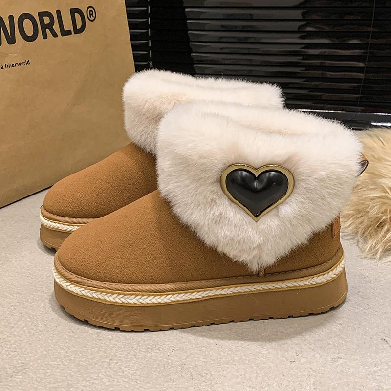 Unisex Warm Lined Boots High Top Shoes Winter Walking and Commuting Casual Outdoor Travel Seasonal Everyday Footwear Sizes 35-40