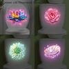 1 pièce Autocollant de Toilette Lotus Lumineux, Décalcomanie Murale Créative Auto-adhésive pour Salle de Bain, Autocollant d'Abattant de Toilette Imperméable en PVC Décoration de Maison