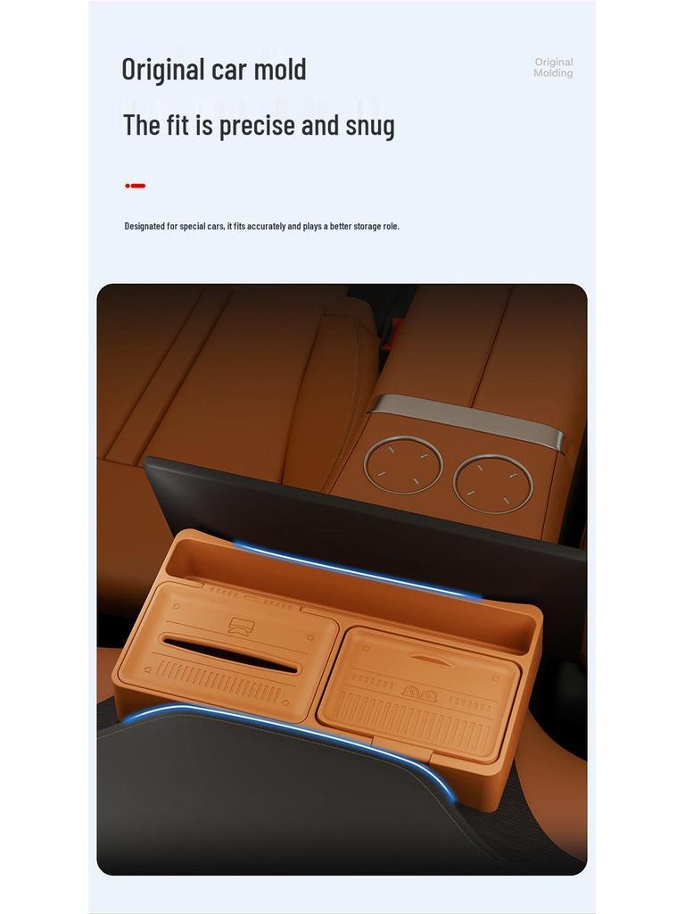 Compatible with YU7 Rear Storage Box, Console Tissue Box, Car Interior & Accessories.