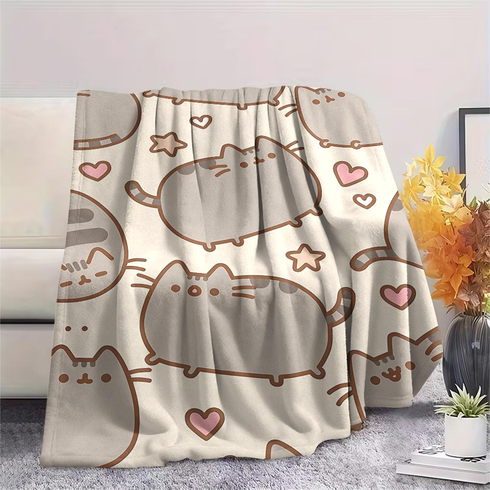 Cute cartoon characters Print Flannel Blanket,High quality Comfortable for All Seasons,Home Decor,Warmth and Comfort,Perfect for Christmas Gifts
