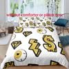 Dollar - Digital Printed Duvet Kit - Polyester - Bedroom Decor -1 Bed Cover +2 Pillowcase (no pillow core)