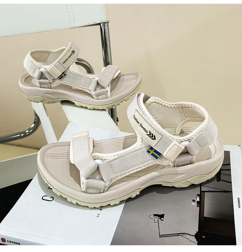 New Korean Version Women's Height Increasing Sandals with Platform,classic Fashionable Non Slip Comfortable Women's Beach Shoes